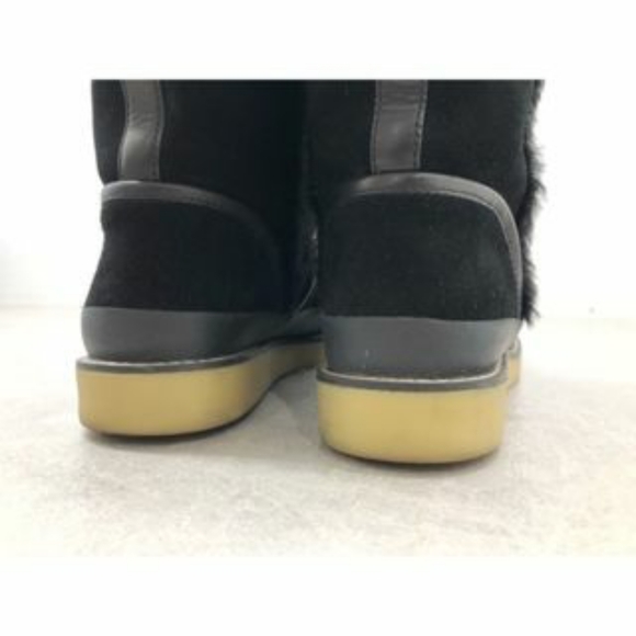 Tory Burch Designer Nadine Black Warm Winter Shearling Boots Sz 6 - Picture 6 of 7